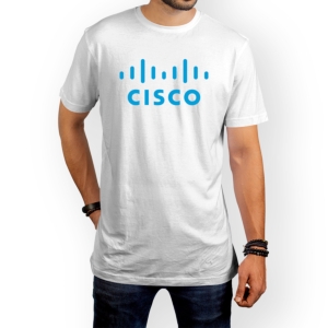 تیشرت طرح لوگو آبی سیسکو (cisco)