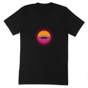 تیشرت طرح تامکت در غروب آفتاب ۲