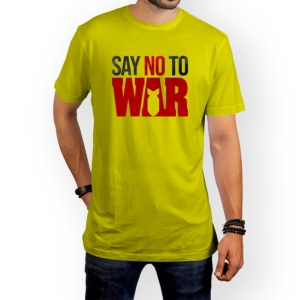 تیشرت طرح به جنگ بگو نه