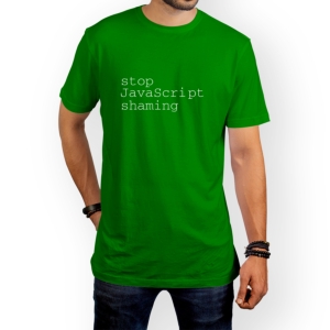 تیشرت طرح stop JavaScript shaming