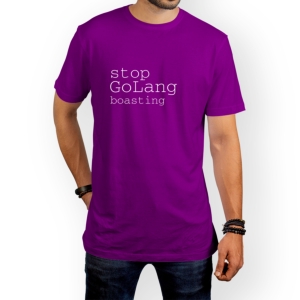 تیشرت طرح stop golang boasting