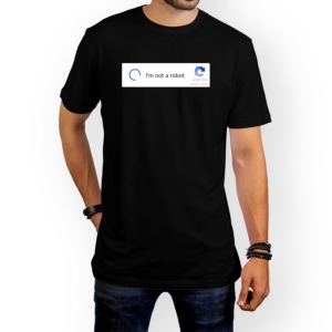 تیشرت طرح طرح I am not a robot