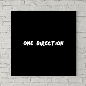 تابلو بوم طرح  لوگوی One Direction