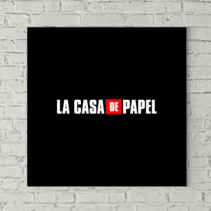 تابلو بوم طرح لوگوی سریال Money Heist