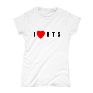 تیشرت و نیم‌تنه طرح  I Love BTS