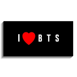 تخته شاسی طرح  I Love BTS