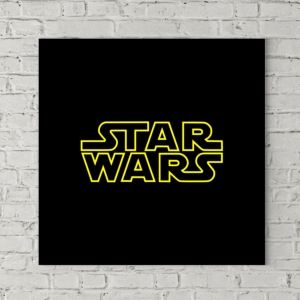تابلو بوم طرح لوگو جنگ ستارگان (STAR WARS)