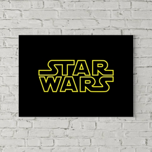 تابلو بوم طرح لوگو جنگ ستارگان (STAR WARS)