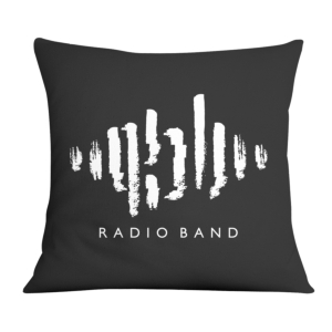 کوسن طرح RADIO BAND (لوگو سفید)