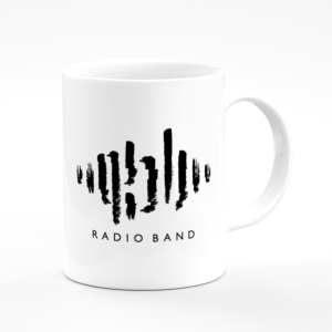 لیوان (ماگ) طرح RADIO BAND (لوگو مشکی)