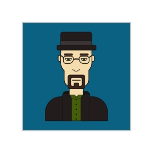 پوستر طرح هایزنبرگ (والتر وایت سریال Breaking Bad)