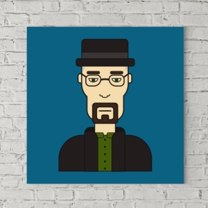 تابلو بوم طرح هایزنبرگ (والتر وایت سریال Breaking Bad)