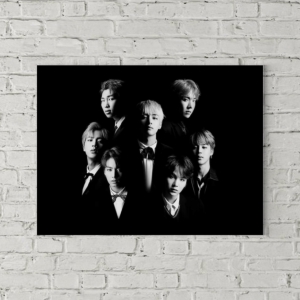 تابلو بوم طرح گروه موسیقی بی تی اس (BTS)