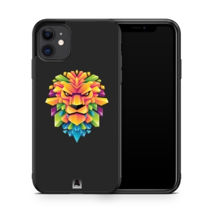 قاب موبایل طرح شیر رنگارنگ