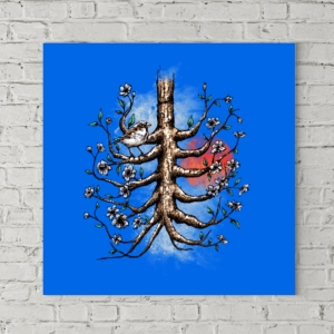 تابلو بوم طرح غروب در قلب من