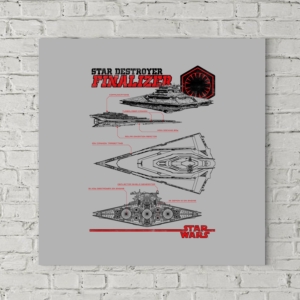 تابلو بوم طرح طرح نهایی سفینه Star Destroyer
