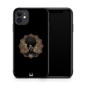 قاب موبایل طرح ارکیده سیاه ۲