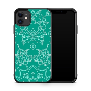 قاب موبایل طرح باغ فیروزه‌ای