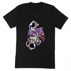تیشرت طرح فضانورد اختاپوس کد 1084