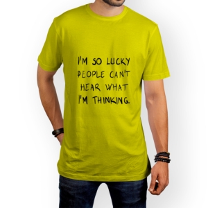 تیشرت طرح خیلی خوش شانسم کد 1118