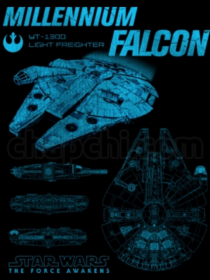شماتیک فضاپیمای میلینیوم فالکون (Millennium Falcon)