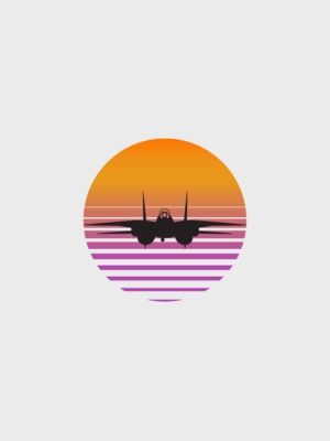 F14 sunset - B