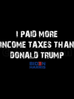 جو بایدن: من مالیات بیشتری از دونالد ترامپ پرداخت کردم